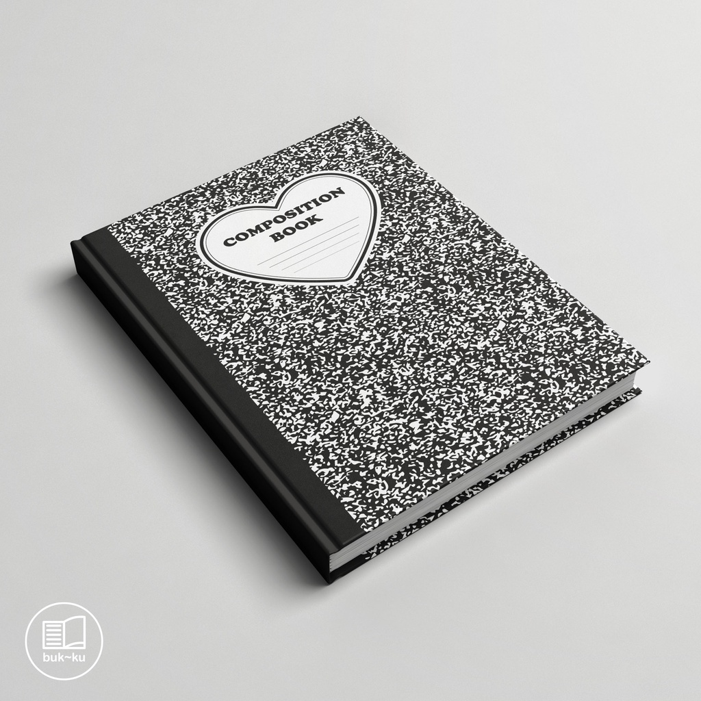 

Notebook custom Composition Book Love catatan buku composition book