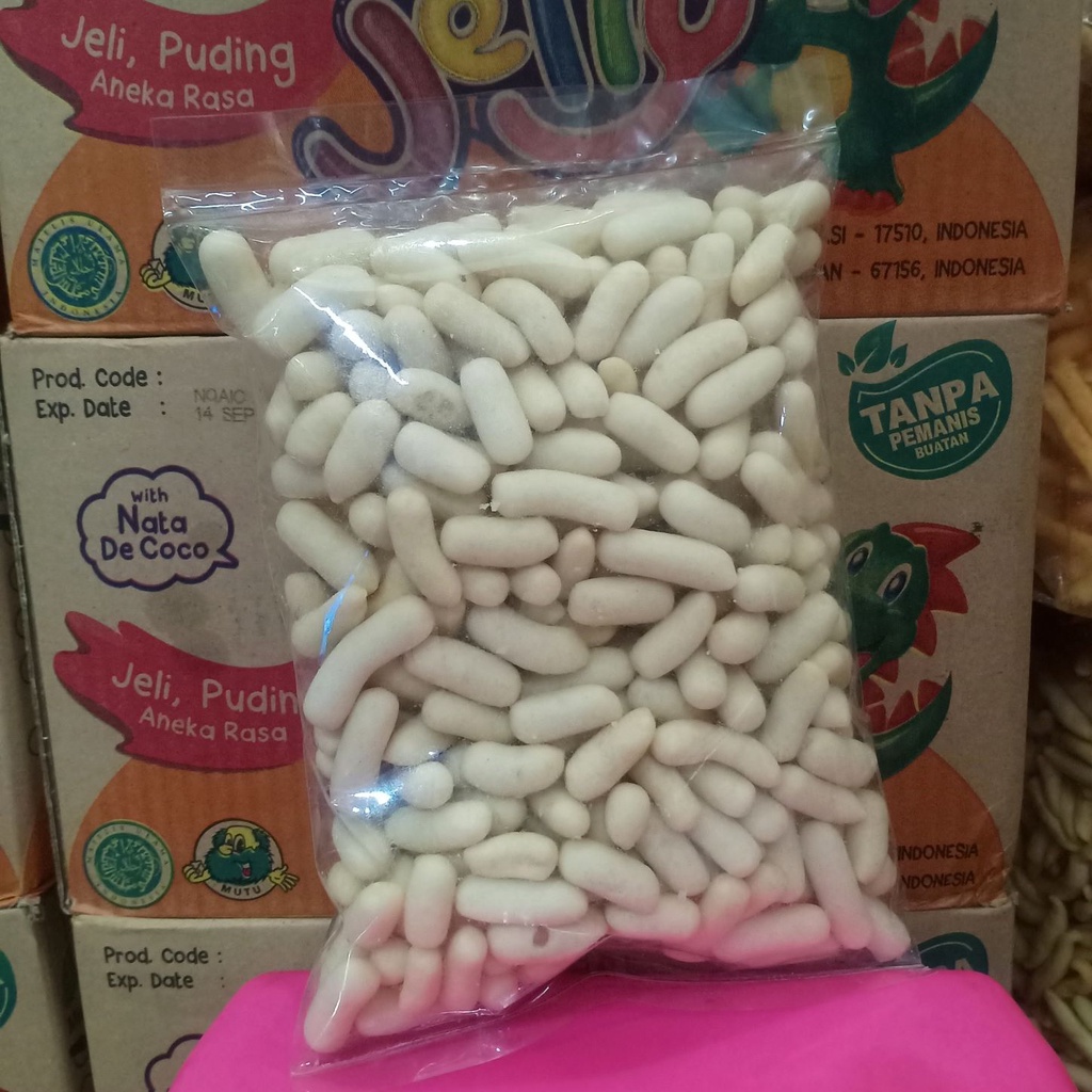 

Cemilan Kue Kering Pilus Ikan / Pilus Bintang Warna 500gr 250gr