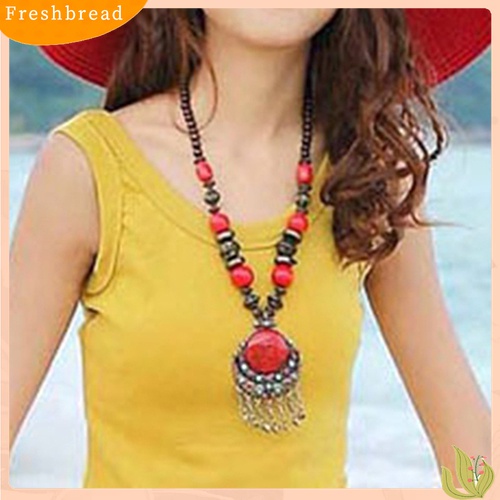 [TERLARIS]Women Vintage Bohemia Style Pendant Long Chain Sweater Necklace Jewelry Charm