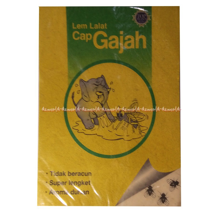 Cap Gajah Lem Lalat super lengket lem Kertas Menangkap Lalat Isi 3pcs Capgajah Tjap