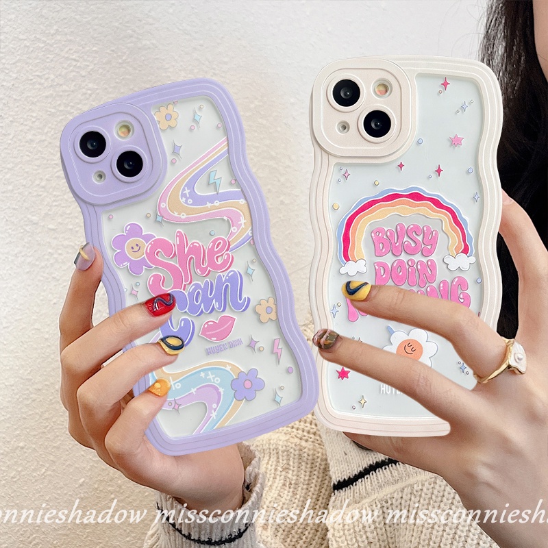 Soft Case TPU Motif Pelangi Untuk Samsung A04 A04s A04E A12 A03 A13 A32 A03s A53 A20s A52 A51 A23 A50 A50s A22 A31 A30s A21s A11