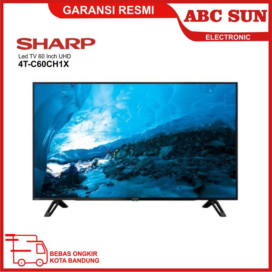 Led TV Sharp 60 inch 4T-C60CH1X / 60CH1X UHD Basic TV Khusus Bandung