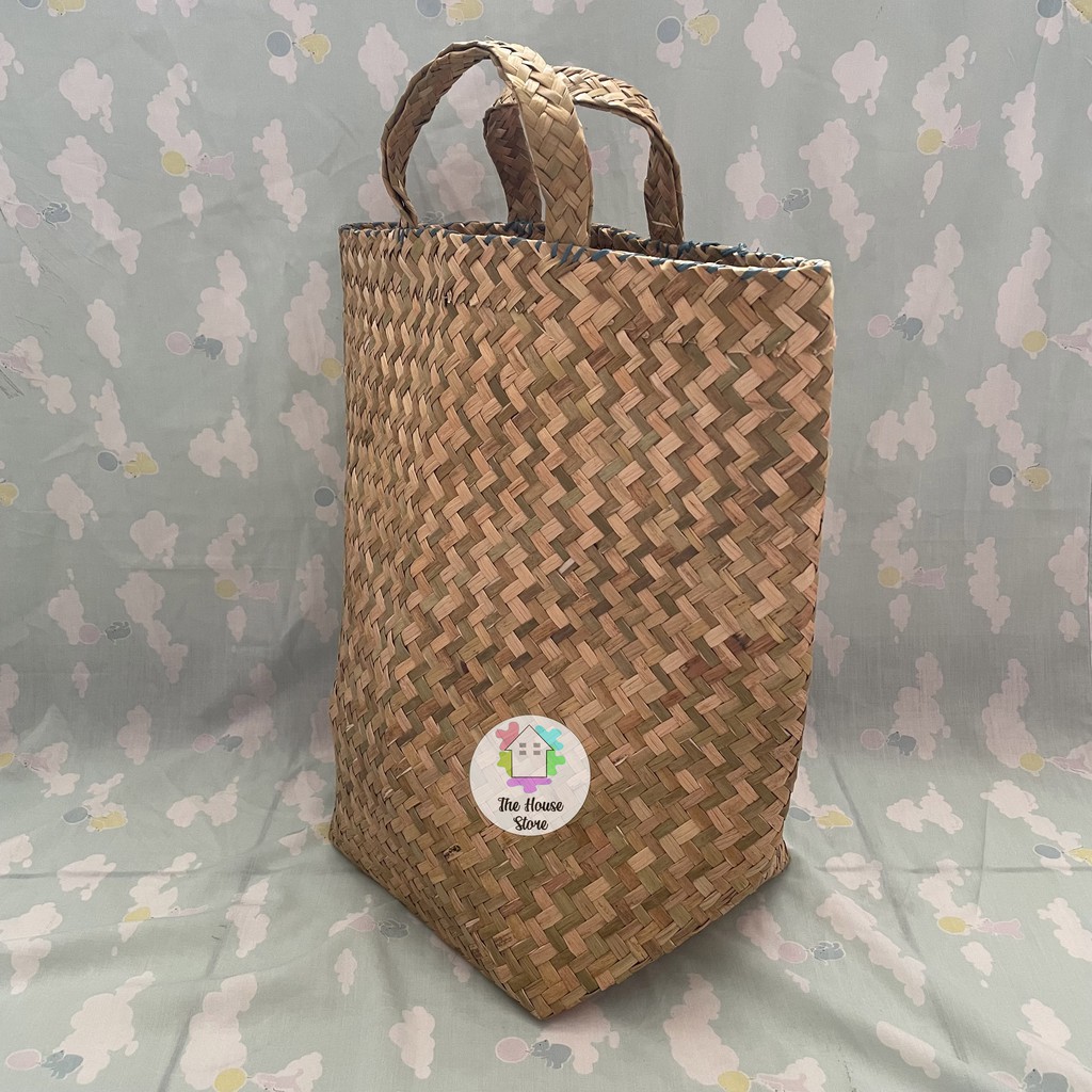 TAS ANYAMAN PANDAN / TAS POT / TAS HAMPERS UKURAN BESAR