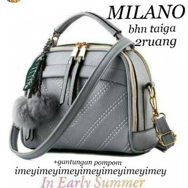 Tas milano /tas murah free pompom