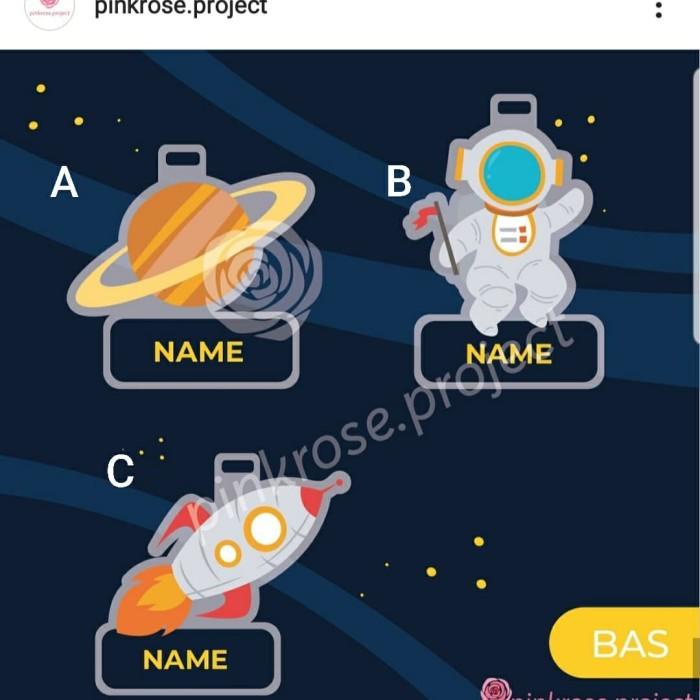 

Planet Bag Tag Anak Gantungan Tas Sekolah