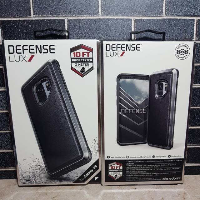 X-doria defense lux casing for samsung galaxy s9 black leather