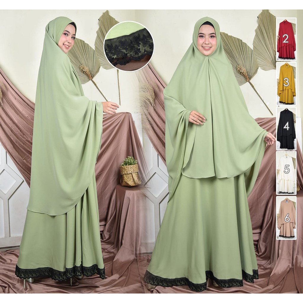 Gamis Wolly Crab Renda Japan Lia & Liza Collection