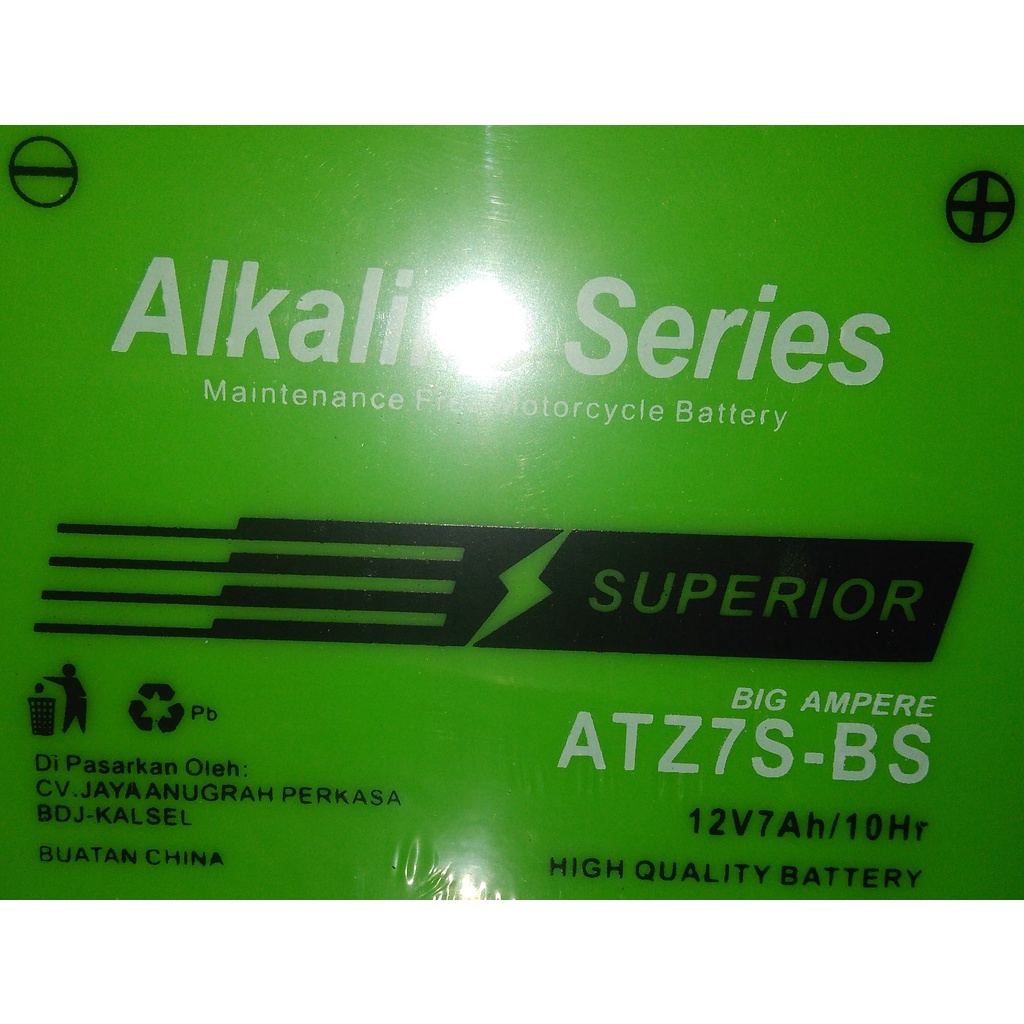 aki accu sepeda motor alkaline atz7s-bs
