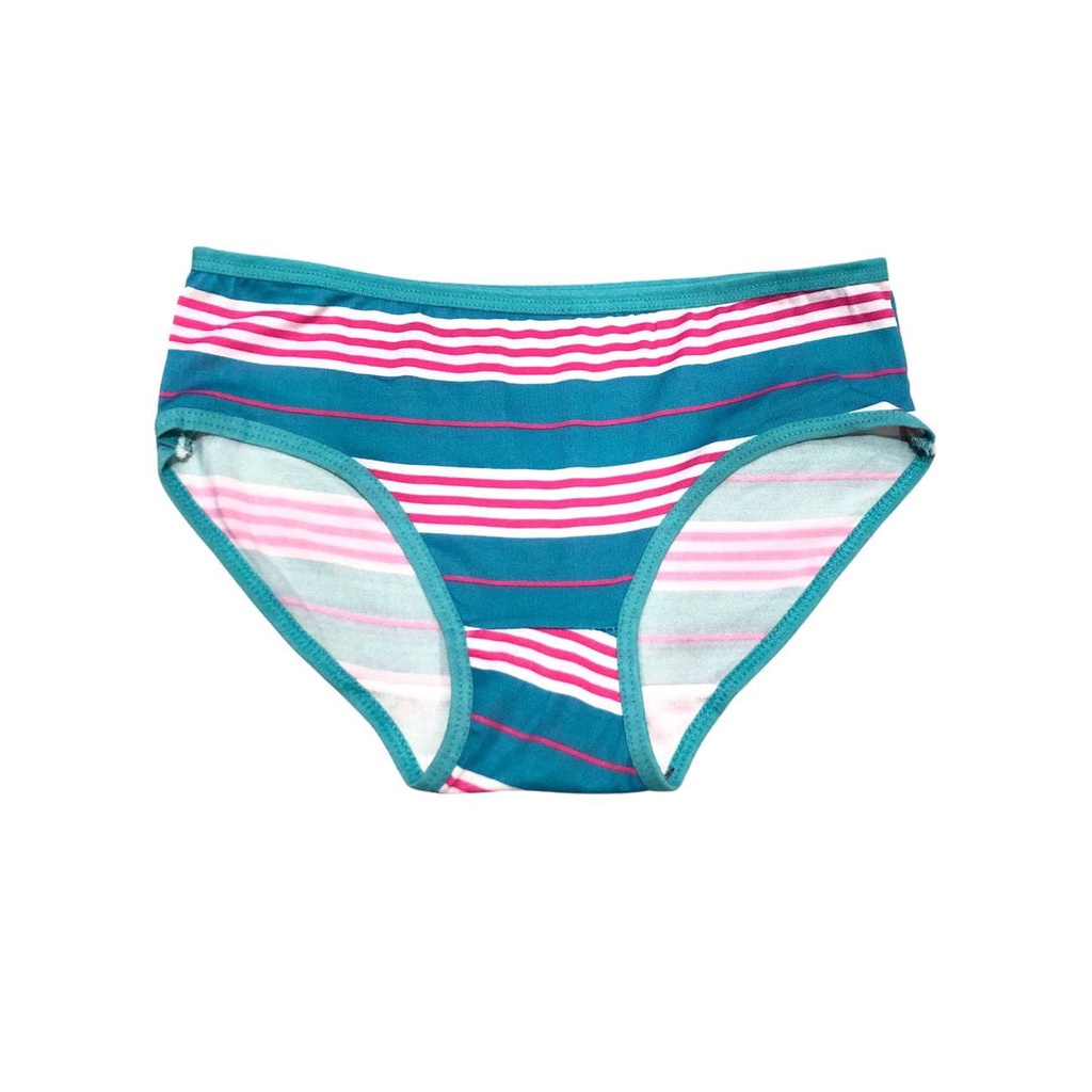 ASK Celana Dalam Wanita Bahan Katun Motif Salur Kecil Pakaian Dalam Import | Celana Dalam Murah Remaja Underwear Wanita CD57