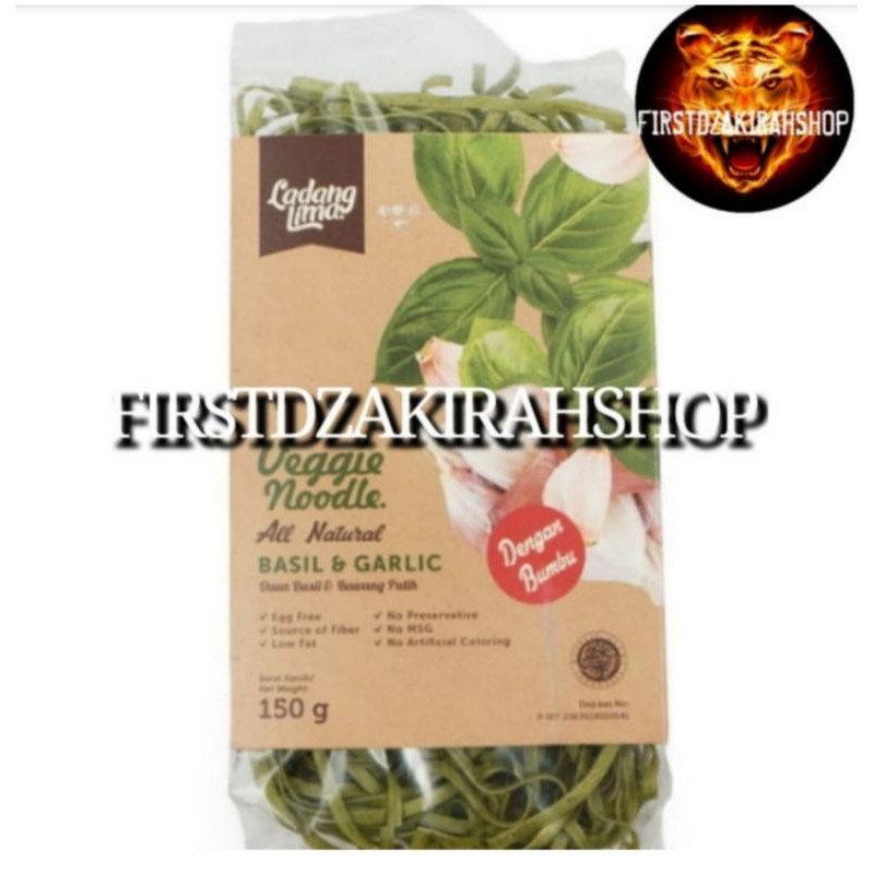 

Ladang lima mie vegetarian basil & garlic 150gr