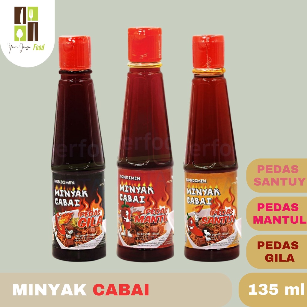 Minyak Cabai Pedas Santuy / Mantul / Gila 135ml