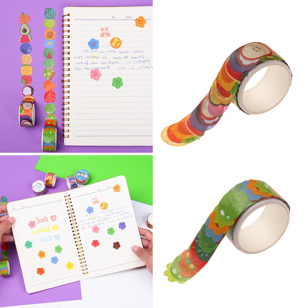 Populer Washi Tape Perlengkapan Sekolah DIY Kawaii Stationery Scrapbooking Stiker