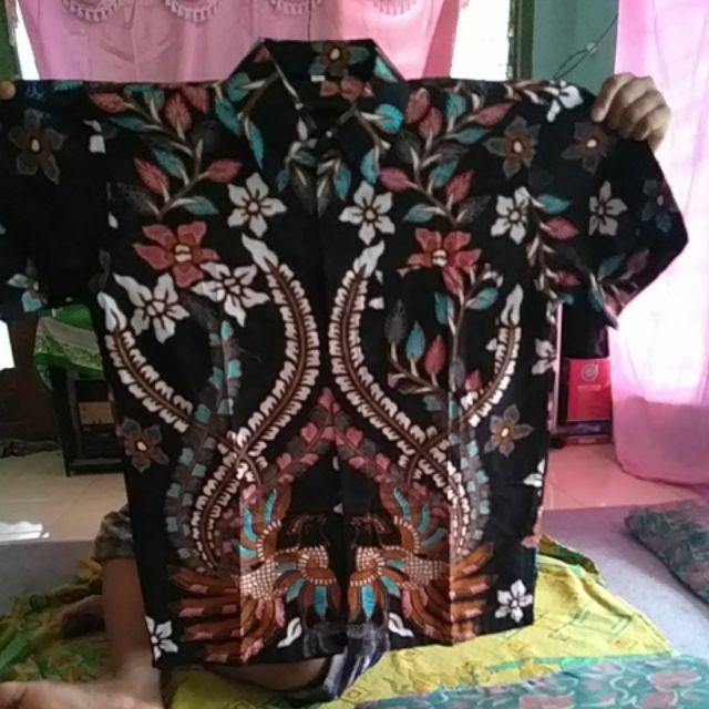 Batik Couple Keluarga Sania Ruffle Ori Ndoro Jowi Dnt Motif Cendrawasih Pelangi Kombinasi