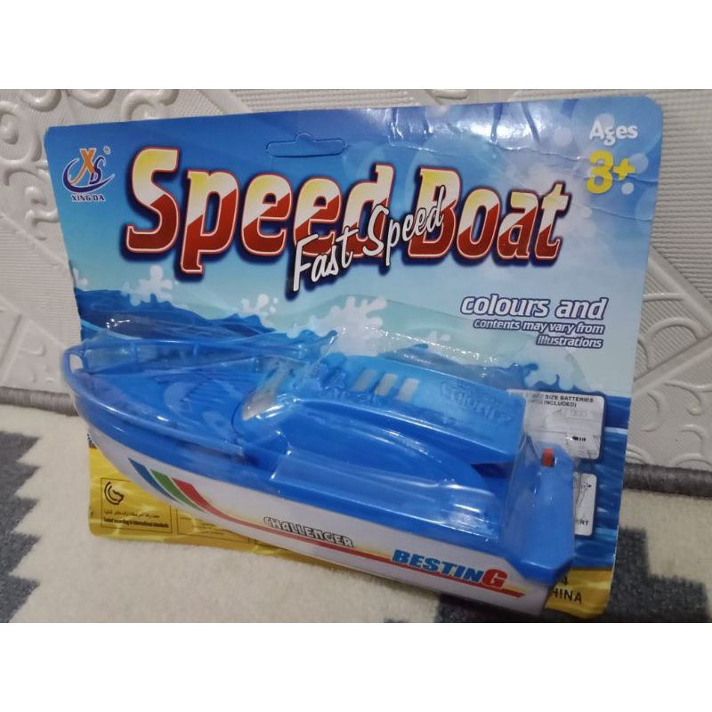 Kapal Mainan Anak/ Speed boat Mainan Anak
