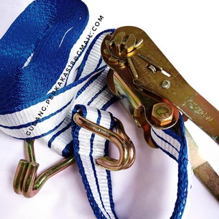 TALI TRUK RACHET TIE DOWN 4 TON TALI KREK LASHING CARGO TALI TRUK RACHET TIE DOWN 4 TON TALI KREK LASHING CARGO