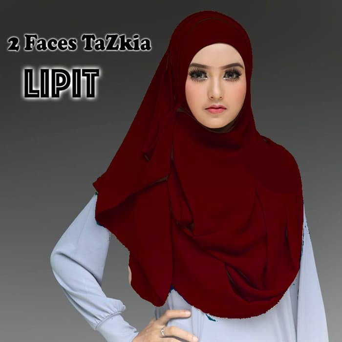 [FLASH SALE] kerudung pashmina instan taskia lipit