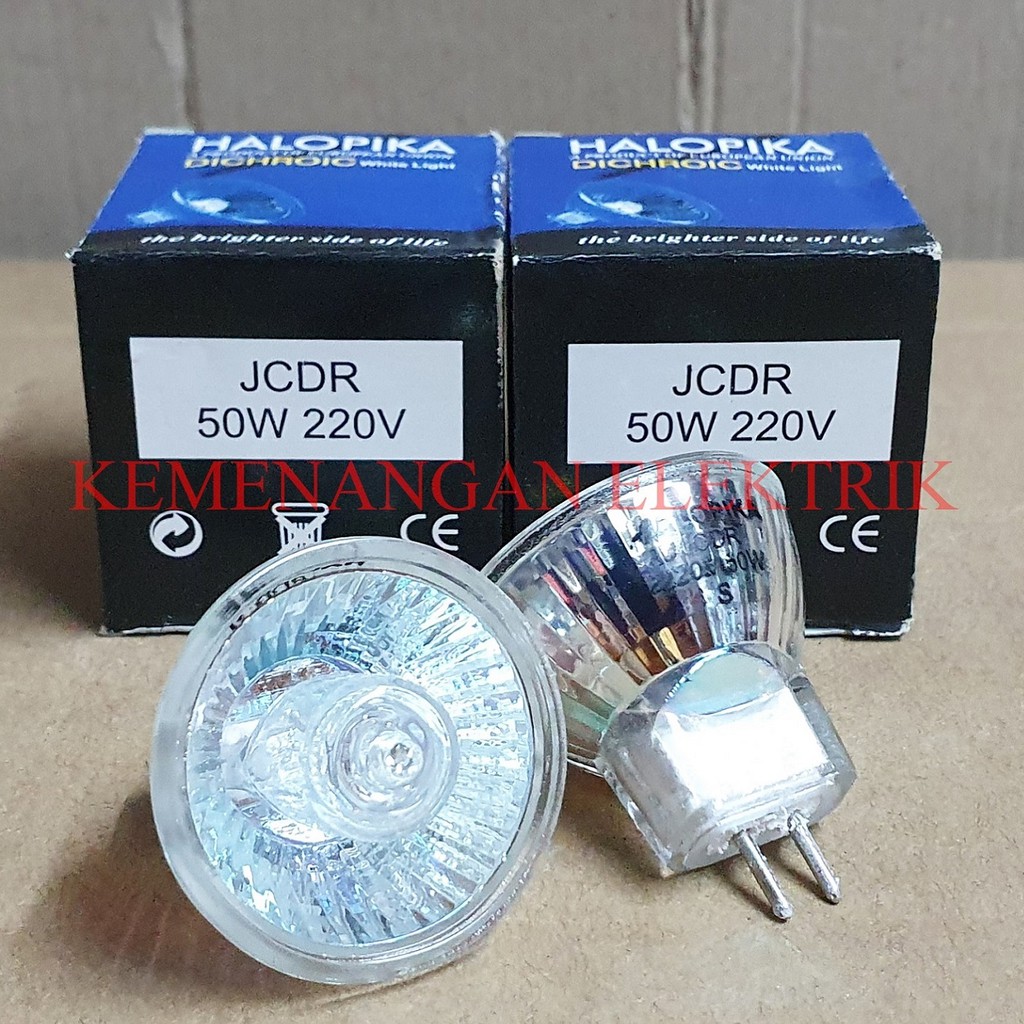 LAMPU HALOPIKA HALOGEN 50W MR11 MINI KUNING DICHROIC 50 W 50WATT 220V / HALOGEN TUSUK MR 11 50W 220 V