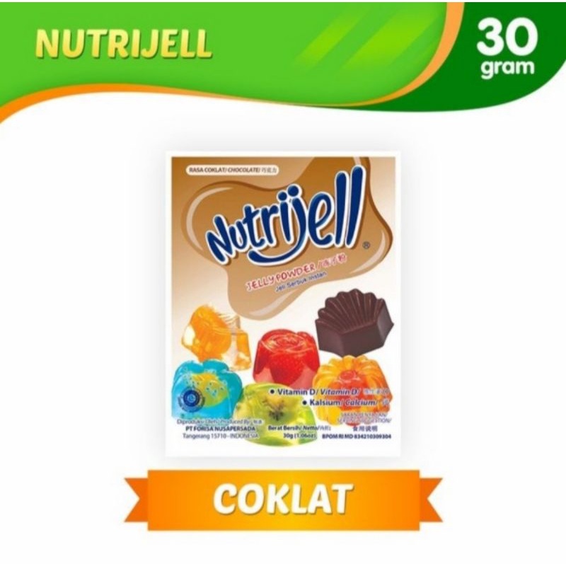 

NUTRIJELL JELLY CHOCOLATE 30 G