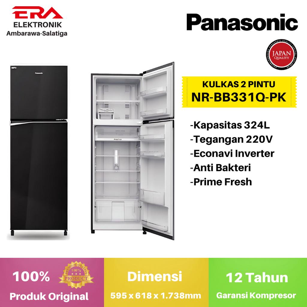 Panasonic Kulkas 2 Pintu NRBB331QPK / NR-BB331Q-PK Original