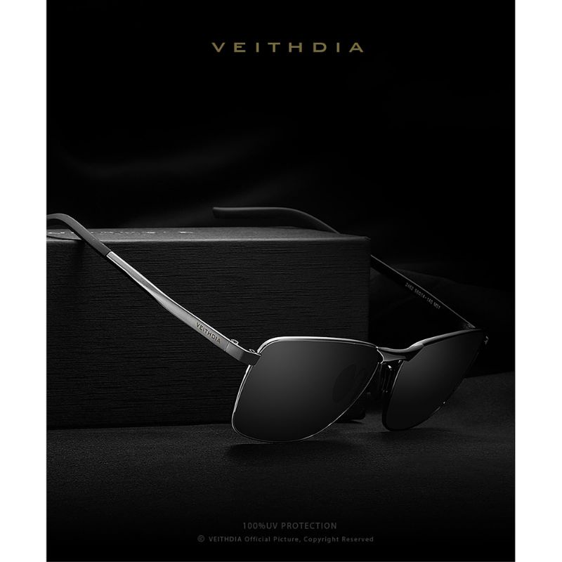 [Original] Kacamata Polarized anti UV  - Kacamata Hitam anti silau - sunglasses UV protect - Kacamata Vintage UV Polarized Sunglasses