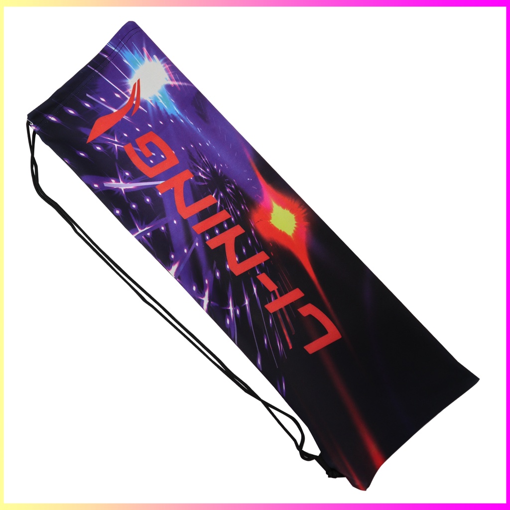 Tas Raket Kain Serut Lining Print 3D