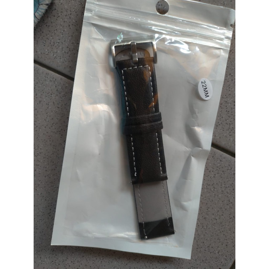 SMARTWATCH LEATHER STRAP / STRAP SMARTWATCH BAHAN KULIT / STRAP KULIT SMARTWATCH SIZE 22mm