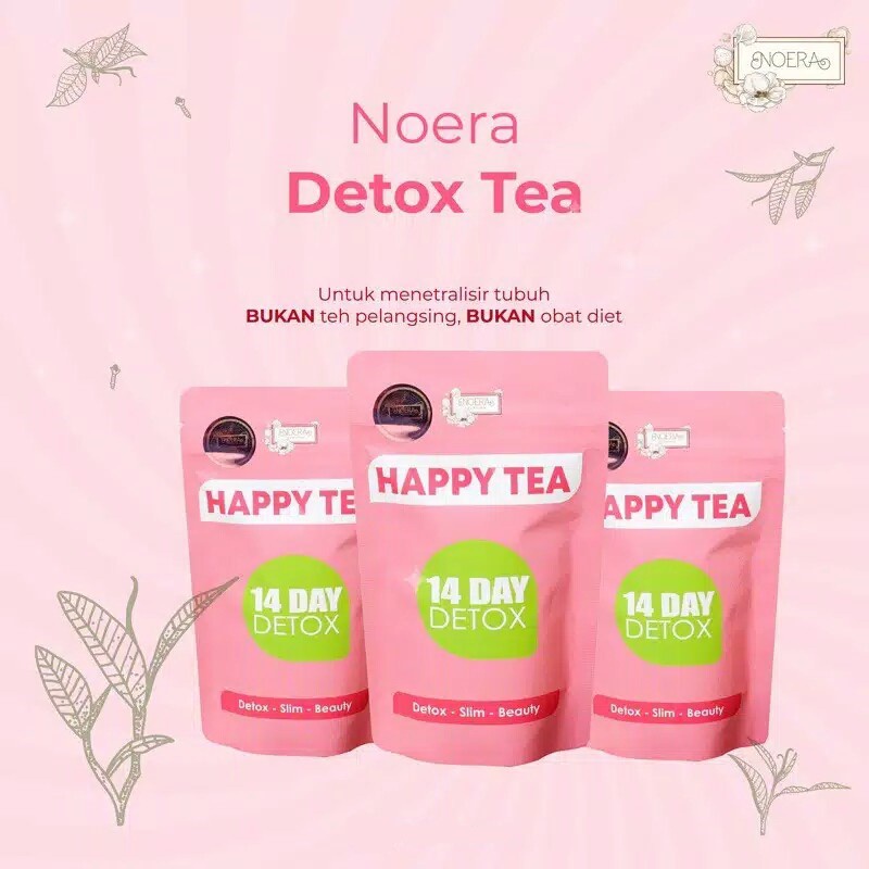 ❤️ Cloudy ❤️ Noera Slimming Tea Detox - Detox Tea Happy Tea 14 Day - Teh Detok