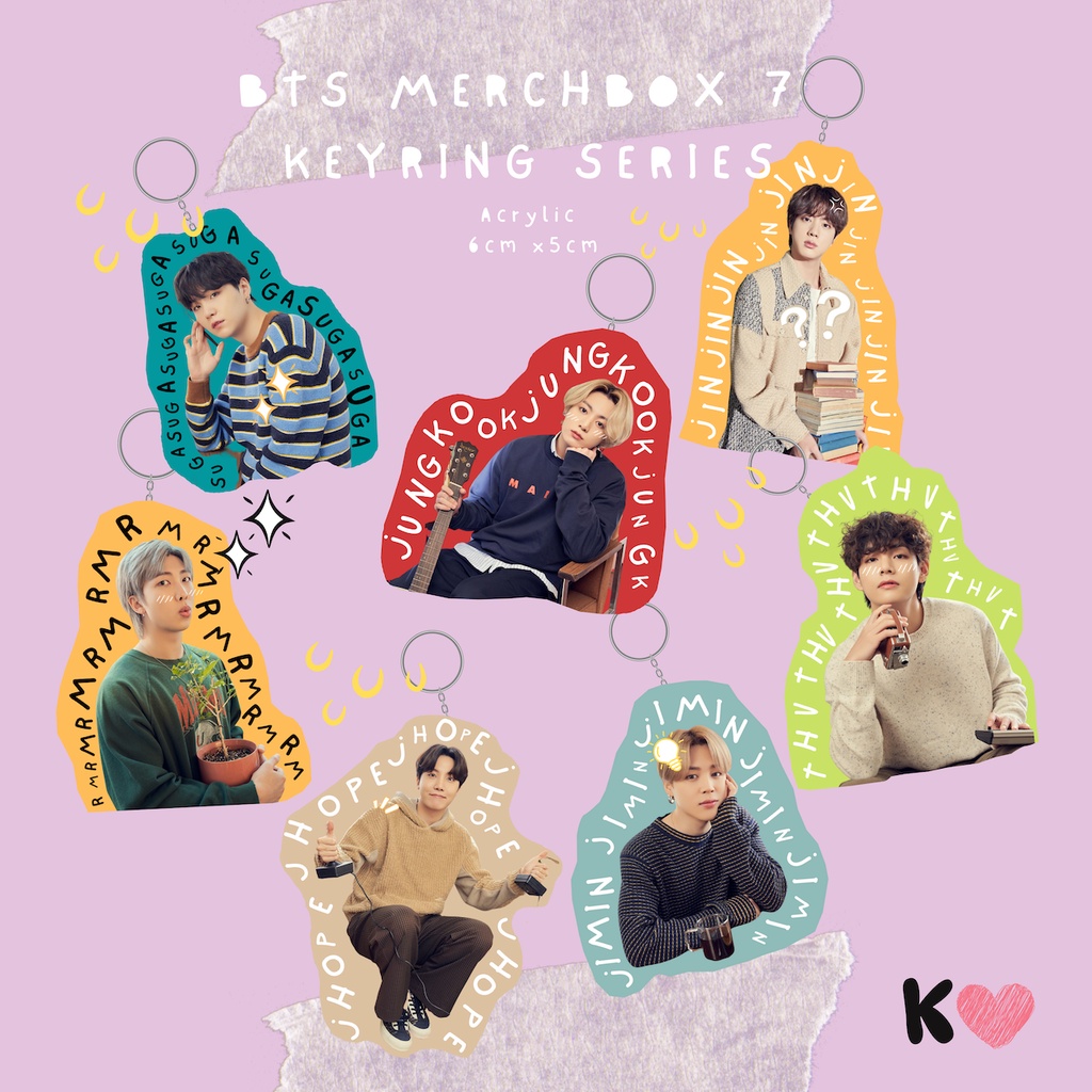 BTS premium Keychain Keyring MB7 Theme