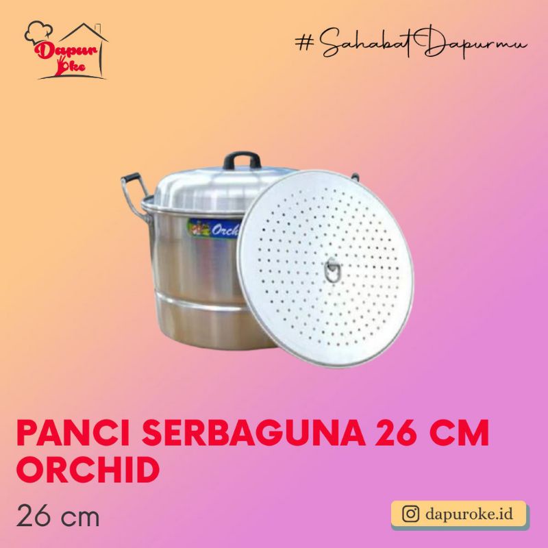 Dandang orchid 26cm / langseng orchid 26cm /kukusan orchid 26cm