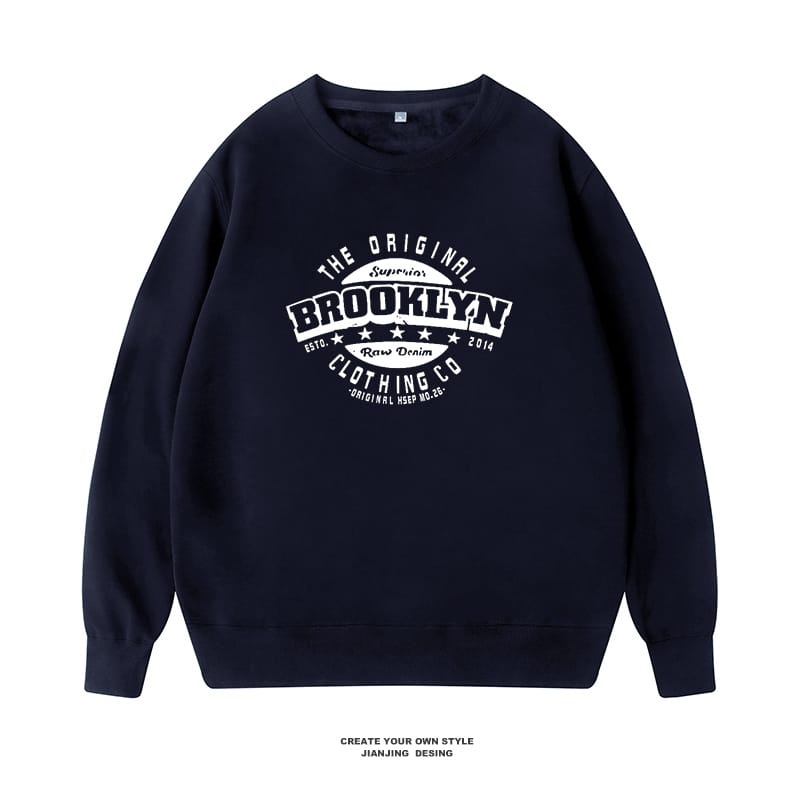 INDOSAN-BAJU SWEATSHIRT BROOKLYN-BAJU PANJANG MODEL SWEATER LENGAN DAN BADAN PAKAI BAN-REAL PICT-BISA COD