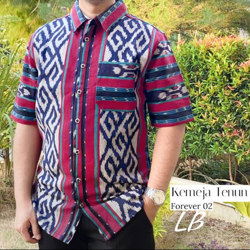Kemeja tenun motif/kemeja tenun motif NTT