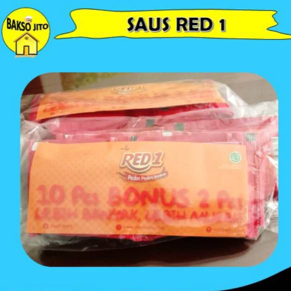 Saus Red 1, 1 renceng isi 12 sachet