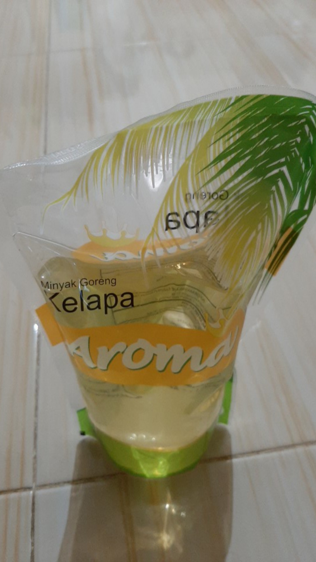 Minyak Kelapa Goreng Aroma 1 Liter Refill Aroma Minyak Kelapa 1l