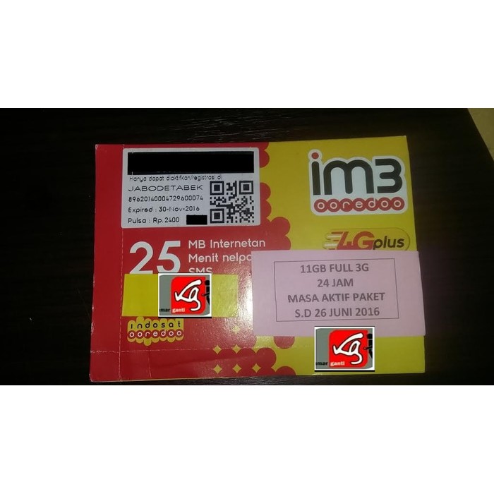 Perdana Indosat 11gb Kuota Internet Im3 1gb 10gb 4g Mentari 11gb Shopee Indonesia