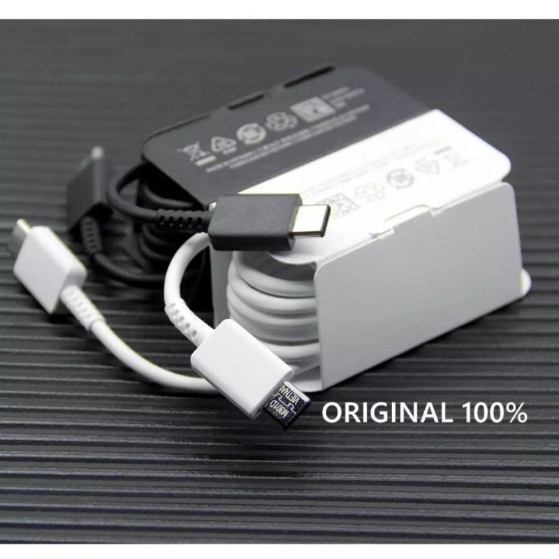 Charger Samsung Type C Super Fast Charging 45 Watt - Kabel C to C Original Samsung S21/S21+/S21 ultra