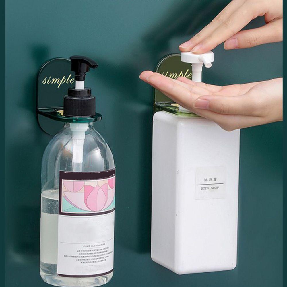 Solighter Shower Gel Hanger Punch-free Self-Adhesive Gantungan Dinding Sabun Cair Shampoo Botol Rak