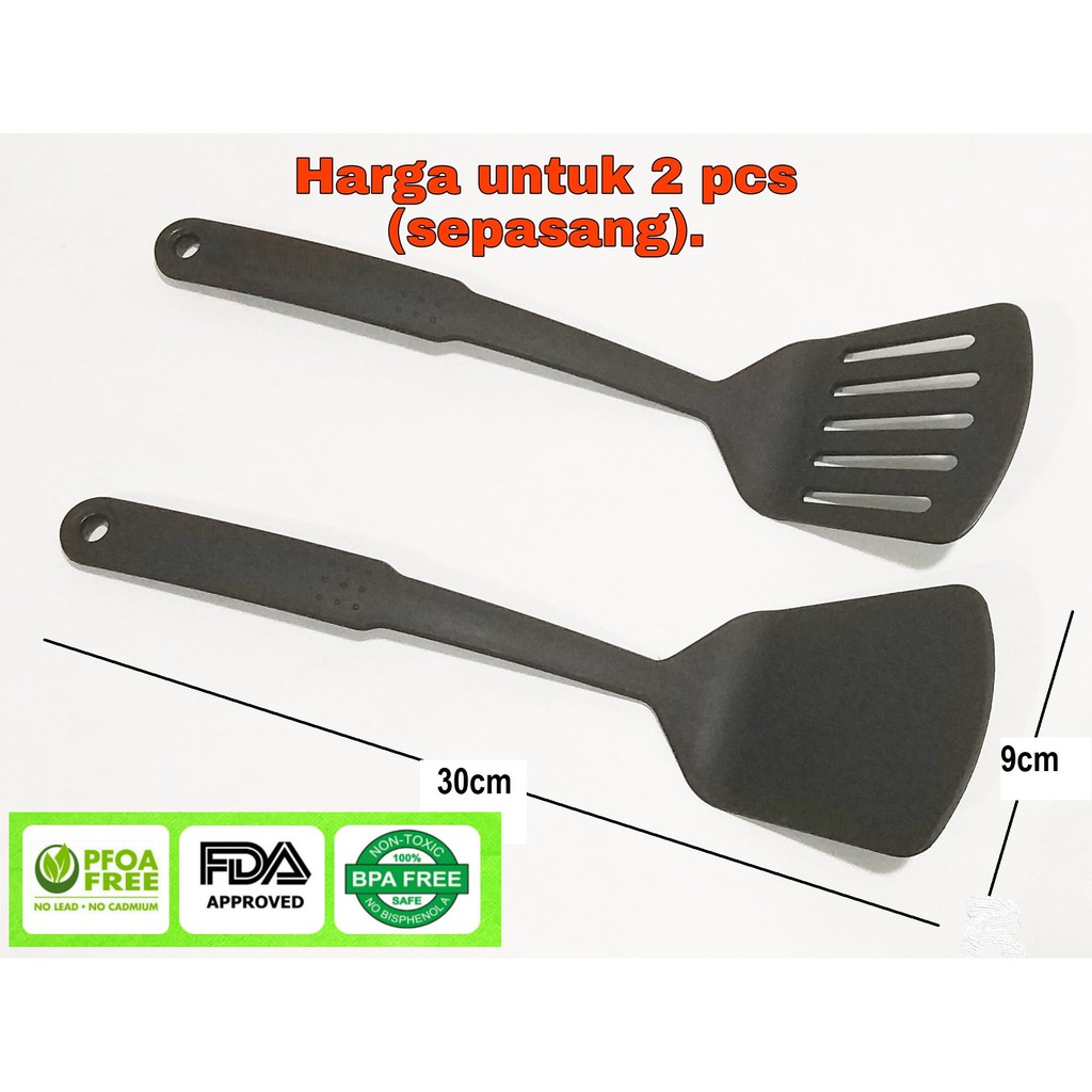 ORIGINAL MOEGEN Germany spatula/turner/sutil/sodet high quality nylon anti panas anti leleh food grade hawai series