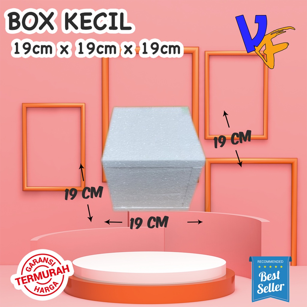 Jual Box Styrofoam Kecil 19 x 19 x 19cm Box Sterofoam Box Stereofoam