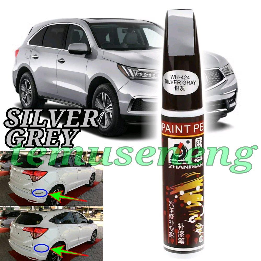 SILVER GREY SPIDOL PEN TULIS CAT WARNA ANTI NODA BODI MOBIL MOTOR PEWARNA PENGHILANG BARET LECET