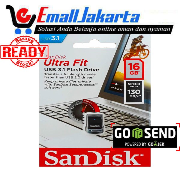 SANDISK ULTRA FIT USB 3.1 Flash Drive 16 GB