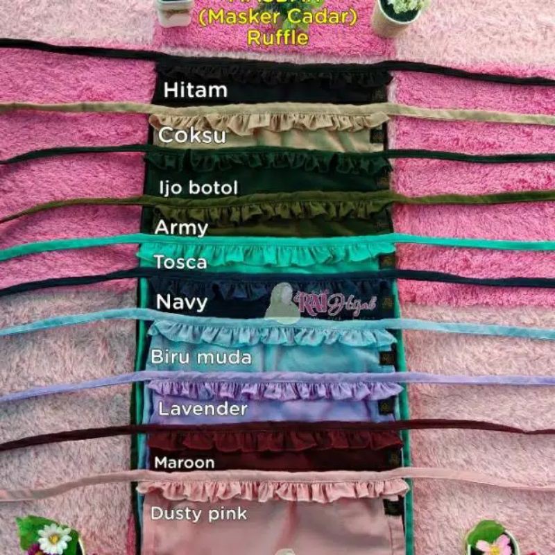 Masdar Masker cadar Ruffle