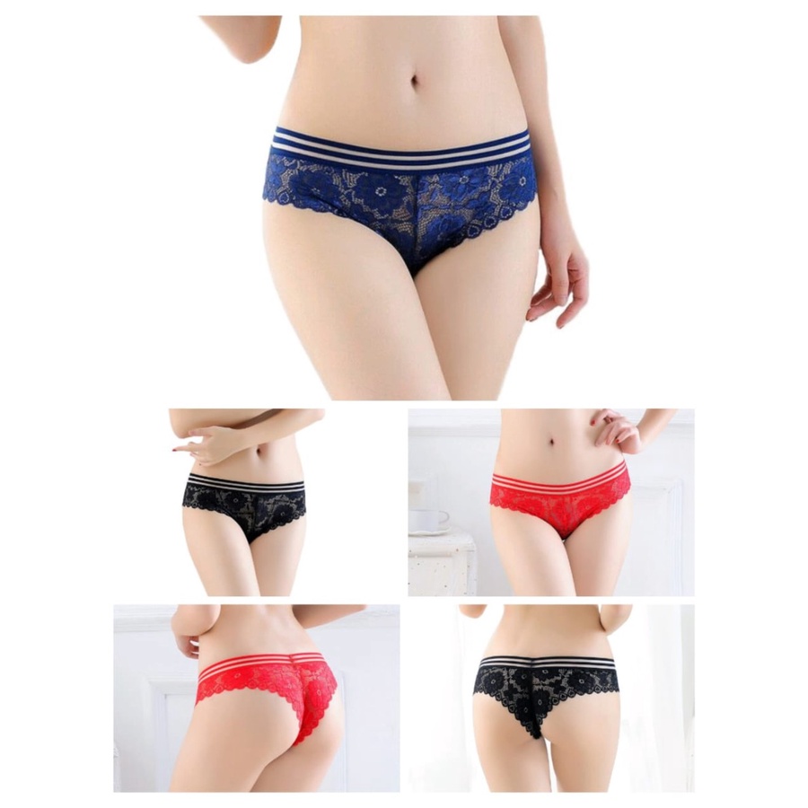 Pakaian Dalam Wanita 3317 - Celana G String Lace Sexy