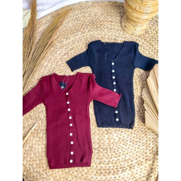 KARDIGAN CROP / CARDI CROP / SWEATER / KARDIGAN LENGAN PENDEK ~CHUAYZSTORE