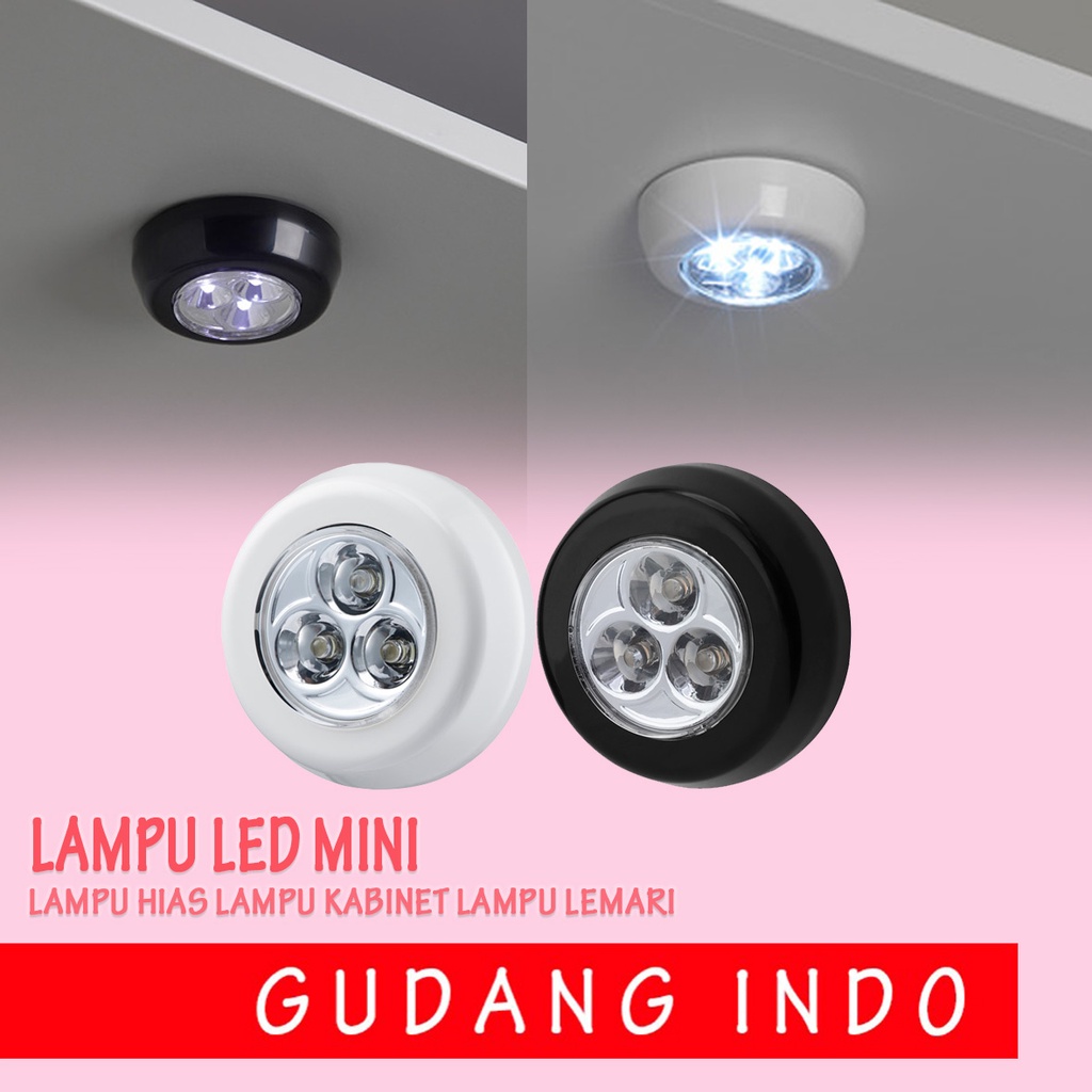 Lampu mini LED dioperasikan dengan baterai BOHLAM LED lampu lemari