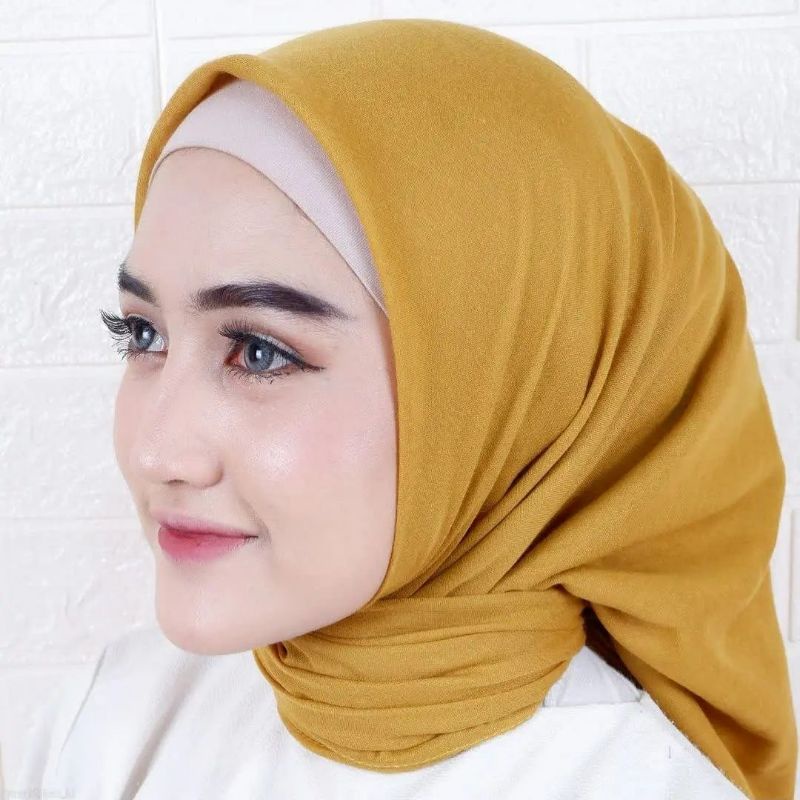 Hijab Paris Premium segi empat jahit tepi | Jilbab segiempat paris premium