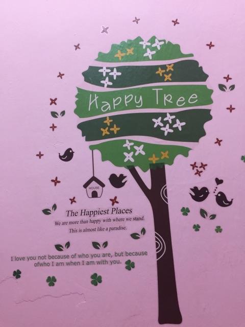 Wallsticker 77 Happy Green Tree