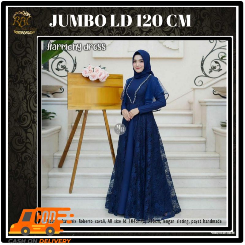 GAMIS JUMBO/HARMONY DRESS JUMBO/BROKAT/GAMIS BROKAT/KEBAYA MUSLIM/GAMIS PESTA/GAMIS SYAR'I/GAMIS JUM