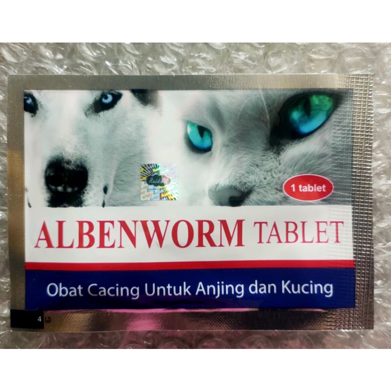 albenworm tablet obat cacing untuk anjing dan kucing-raid all