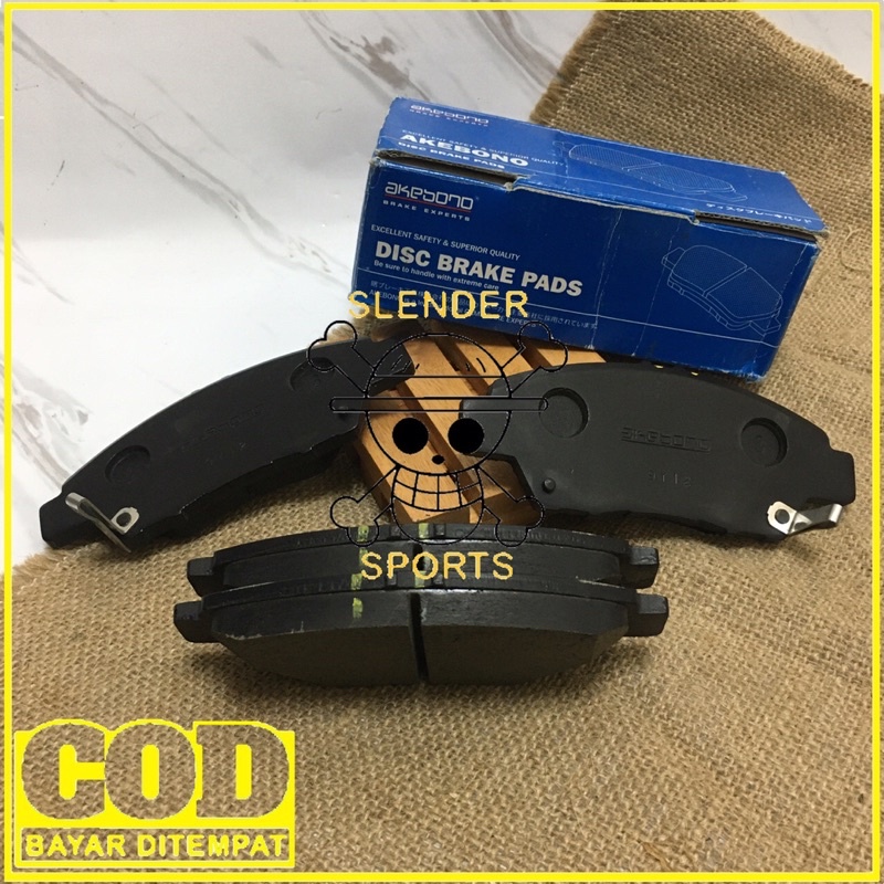 BRAKE PAD MOBILIO AKEBONO -KAMPAS REM DEPAN AKEBONO MOBILIO 2014 - NOW