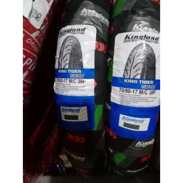 Ban tubeless Kingland 70/90-17 for Supra x 125/f1/Jupiter MX/Vega ZR/Jupiter z/ Jupiter Z1/Vega R/